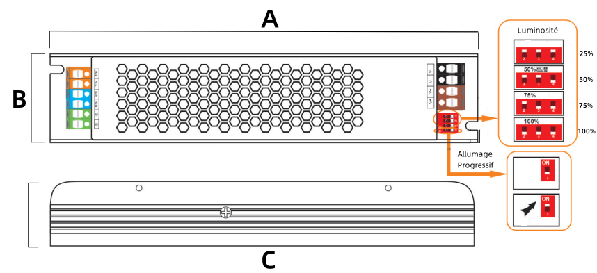Alimentation 24V IP20 200W