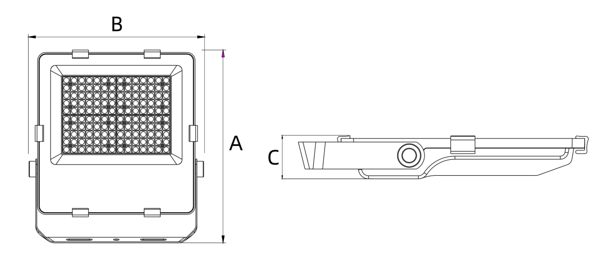 Pojecteur Extérieur 100W